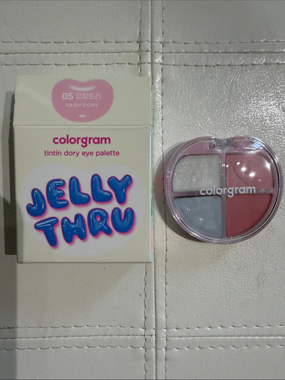 Jelly Thru Tintin Dory Eye Palette - Fairy Dory (Pink/White/Blue)